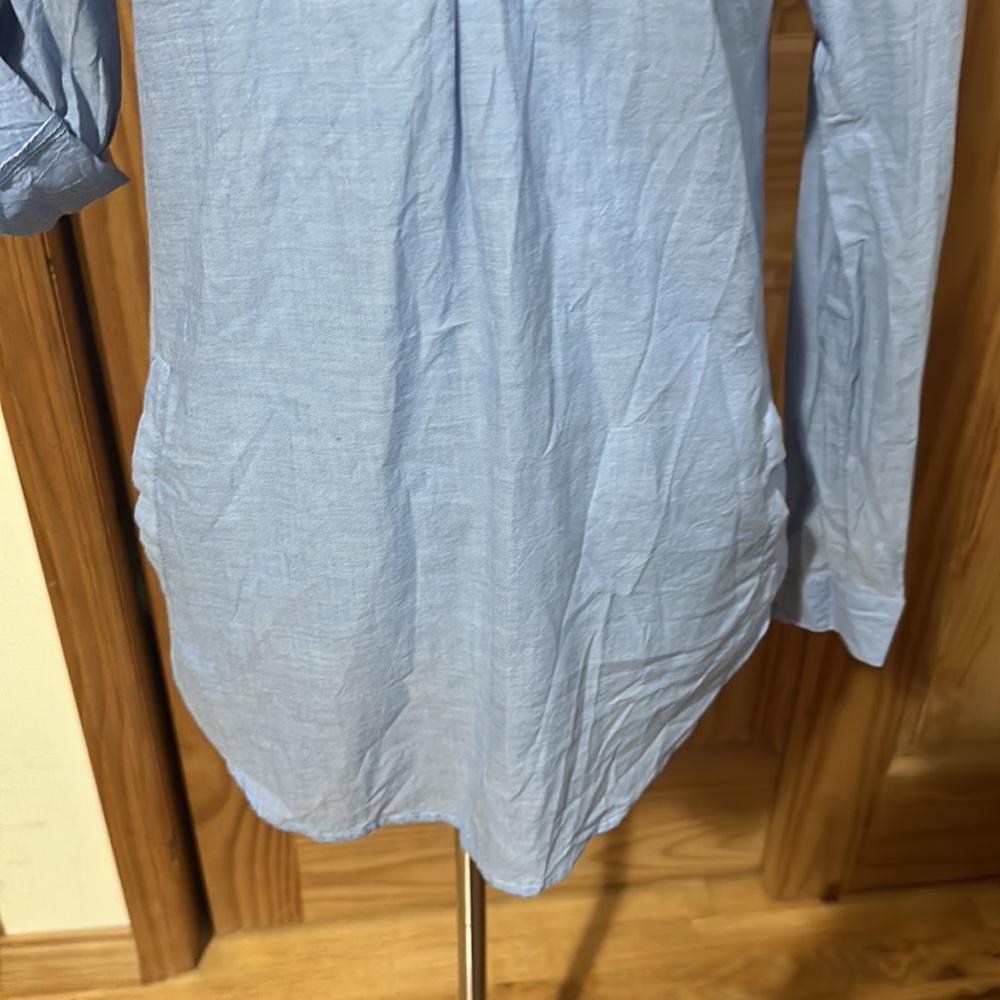 Prototype 6 Button Down Blue Blouse Worn Once - image 7